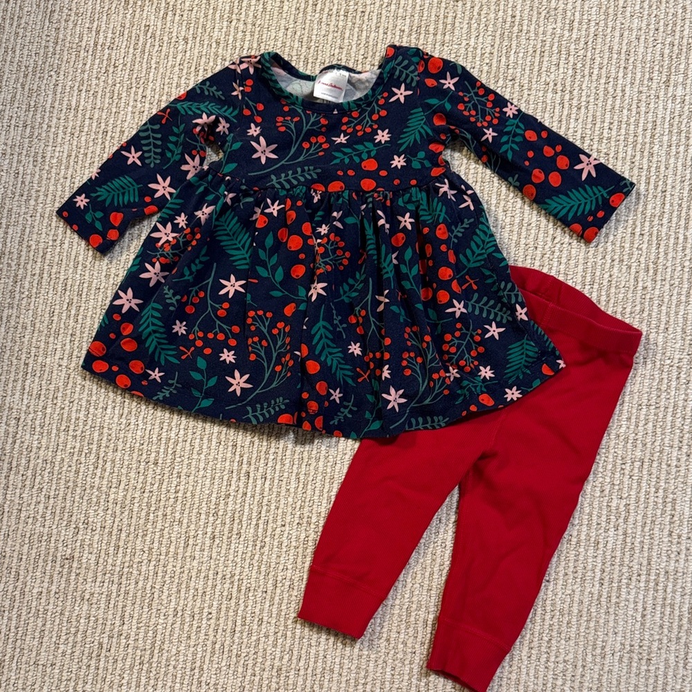 Hanna Andersson Navy Floral Dress